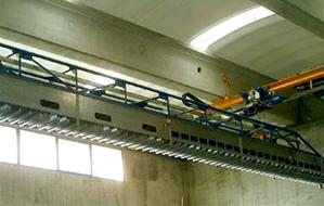 平方仓的物料进出仓系统